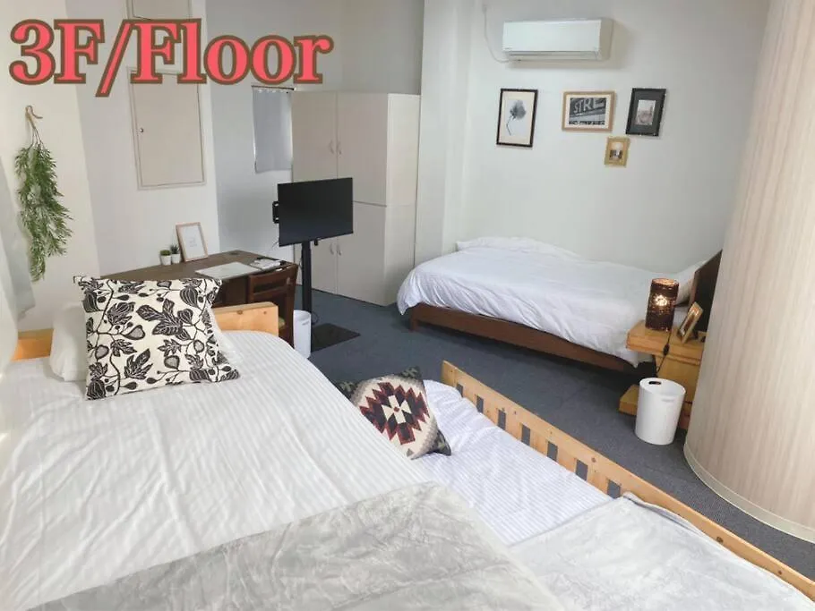 New! Near Kishisato St- 1 Building Rent -3 Rooms 8 People Osaka 0*,  Japan